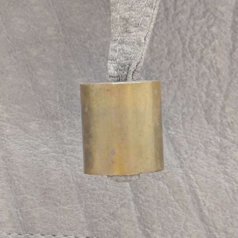 Buffalo leather colour grey handbag