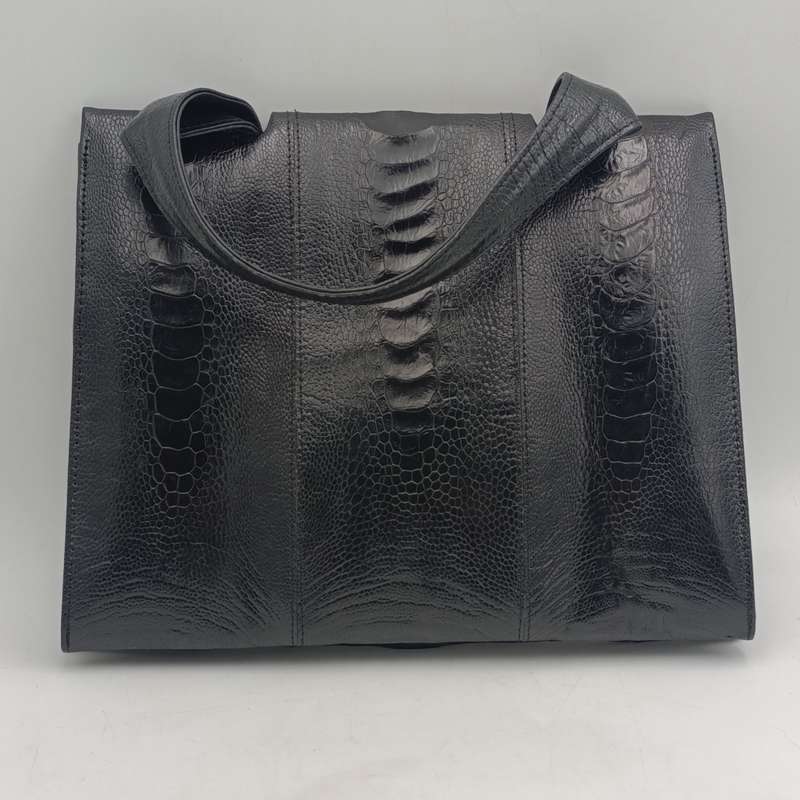 Cape cobra vintage leather craft of distinction Cape Town crocodile black leather handbag + purse