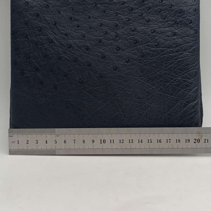 CorBeau Curio vintage navy blue ostrich handbag, unopened mirror with purse