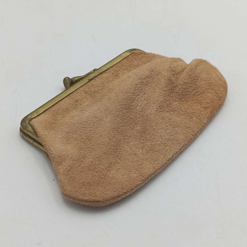 Carbeau ostrich leather handbag with purse good condition, some marks underneath colour tan