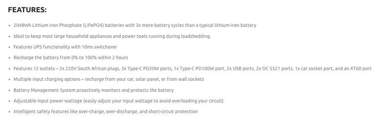 Gizzu Hero Pro 2048Wh UPS Power Station