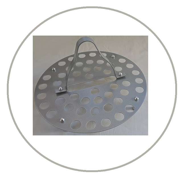 Holy Communion Tray Brushed Aluminium Stackable Tray 48-hole