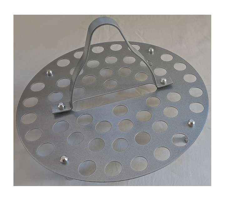 Holy Communion Tray Brushed Aluminium Stackable Tray 48-hole