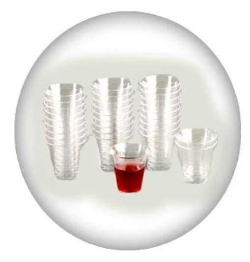 Holy Communion Disposable Plastic Communion Cups (sleeve of 50 cups)