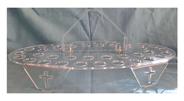 Holy Communion Tray Perspex Tray 40-hole