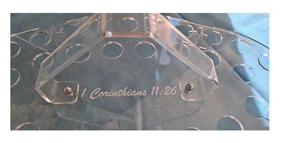 Holy Communion Tray Perspex Tray 40-hole