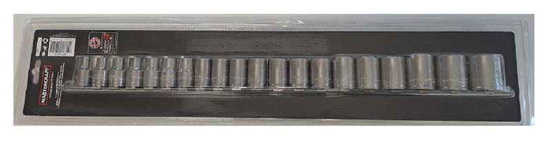 Mastercraft Socket Set 20 piece Chrome Vanadium Metric 1/2 inch drive R750,00