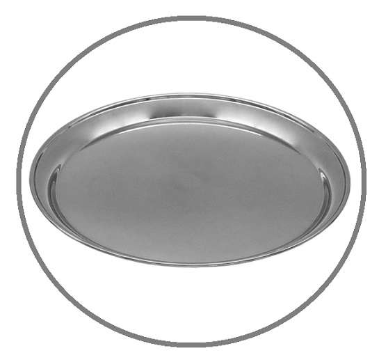 Holy Communion Tray Stainless Steel 35 cm
