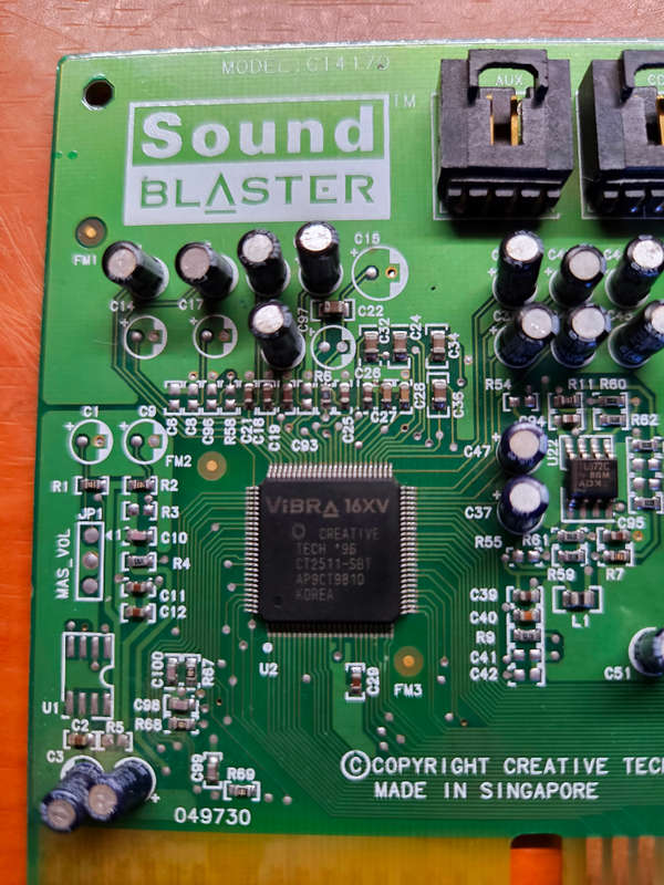 Sound Blaster Vibra 16 PnP ISA Sound (1997)  & Analog Joystick