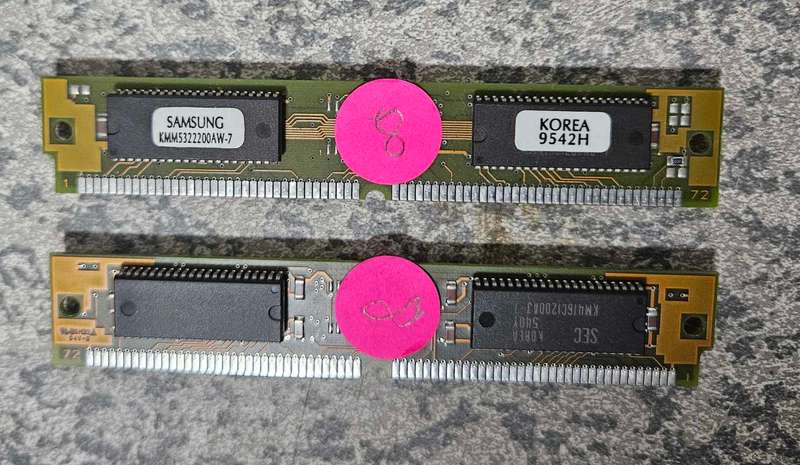 Vintage 16Mb 72 pin RAM