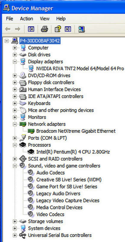 Pentium 4 Desktop PC. 2Gb RAM- 250Gb HDD - TNT2 -SB Live! (Extras)
