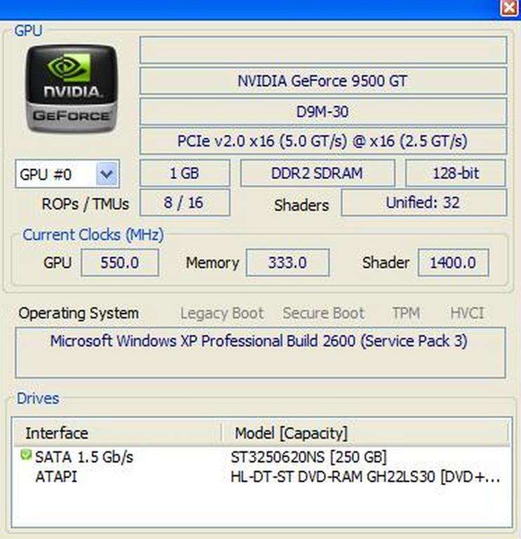 XP Gaming PC 2.2Ghz CPU - 2Gb RAM - 250Gb HDD -GeForce 950GT