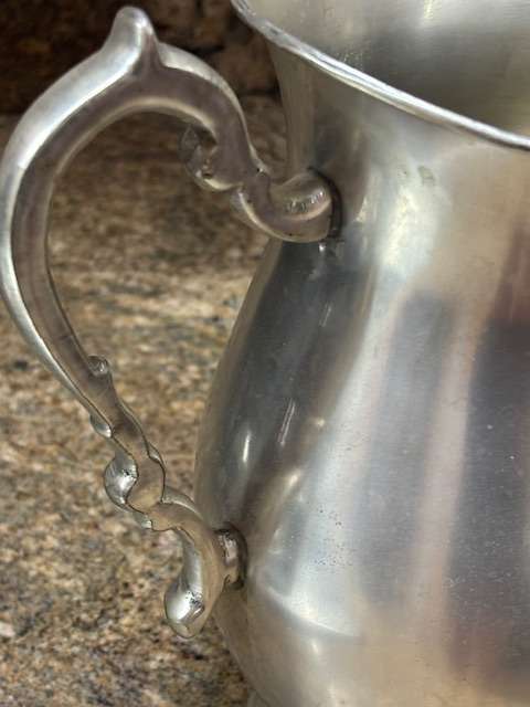 Morrells Classic Jug is handcrafted from genuine pewter