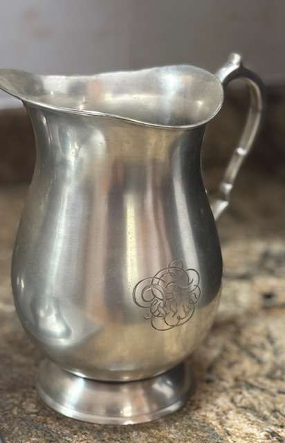 Morrells Classic Jug is handcrafted from genuine pewter