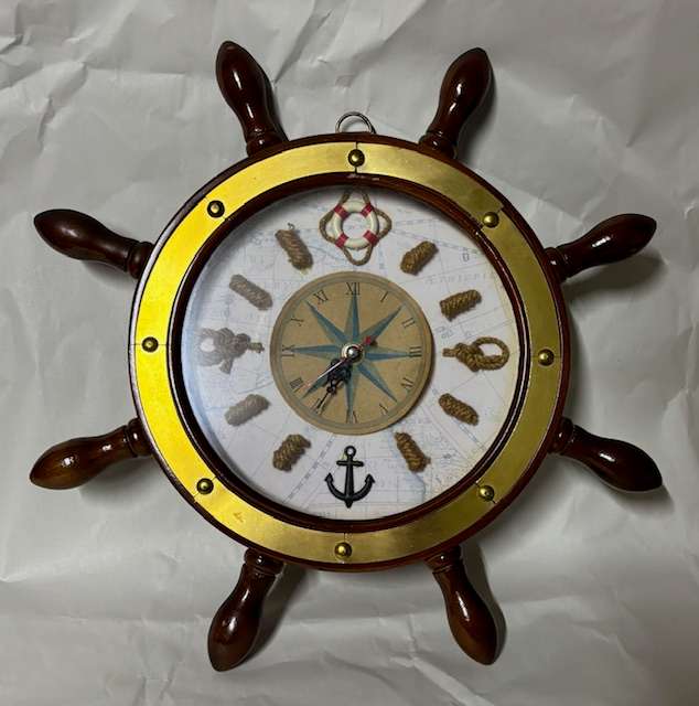 Ships Wheel Clock
