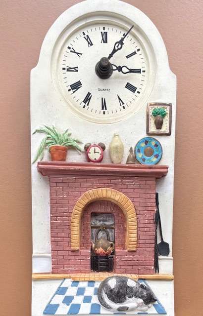 Porcelain Fireplace Clock