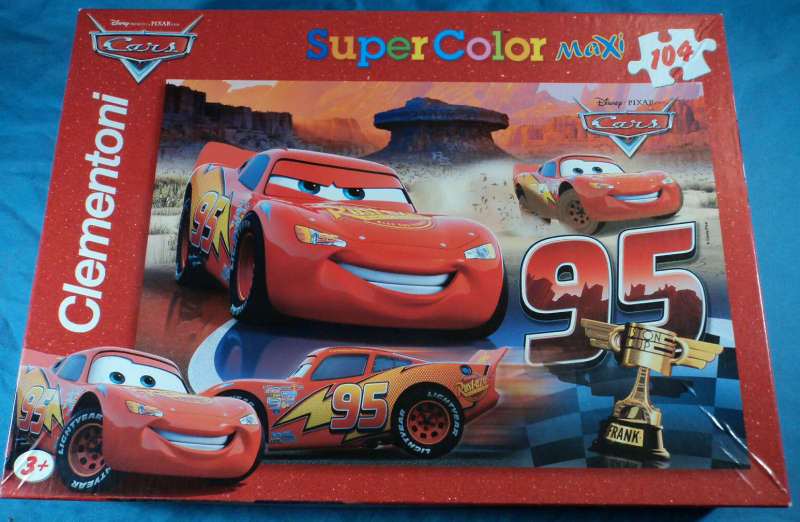 Disney Pixar Cars Clementoni Super Color Maxi 104 Piece Puzzle Lightning McQueen