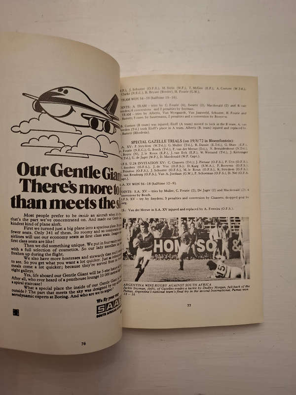 1973 SA Rugby Annual /1973 Rugby Jaarboek