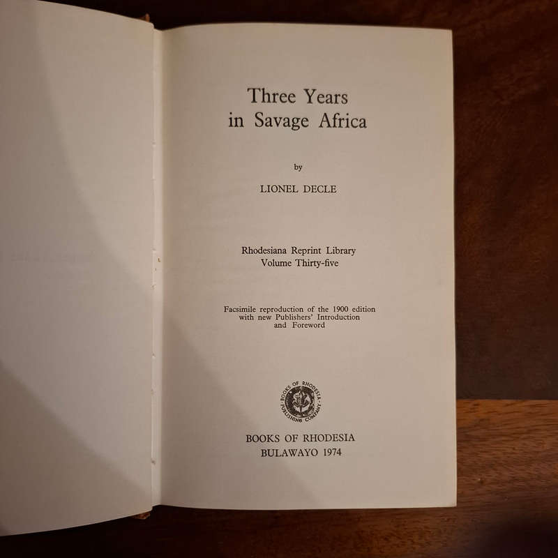 Three Years in Savage Africa  (Lionel Decle)