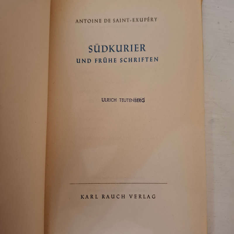 3 X Antoine de Saint-Exupery books (German)