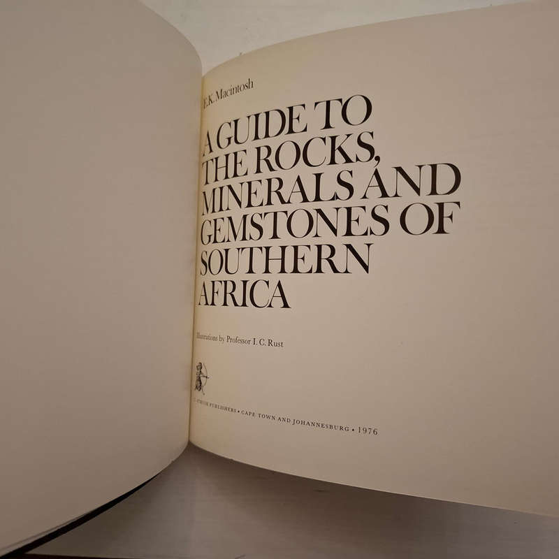 A guide to the rocks, minerals, and gemstones of Southern Africa  (E. K. Macintosh)