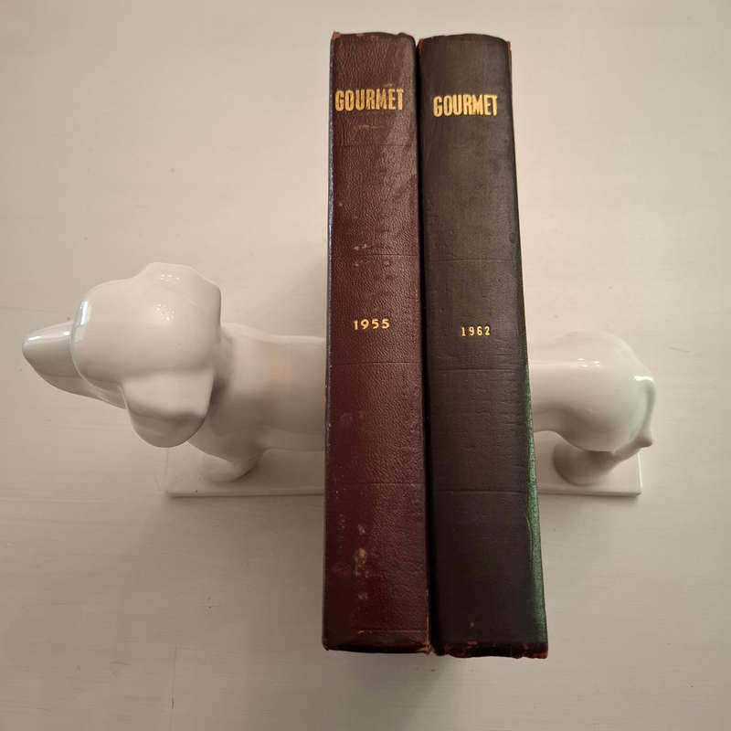 2 X Bound volumes of "Gourmet" magazine 1958 and 1962