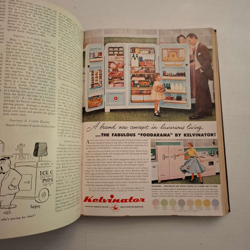 2 X Bound volumes of "Gourmet" magazine 1958 and 1962