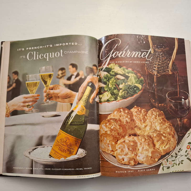 2 X Bound volumes of "Gourmet" magazine 1958 and 1962