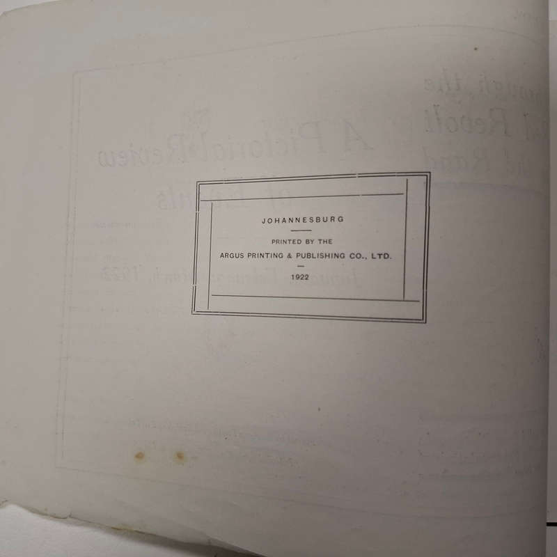 Through the Red Revolt on the Rand - A pictorial review of events January, February, March 1922 comp