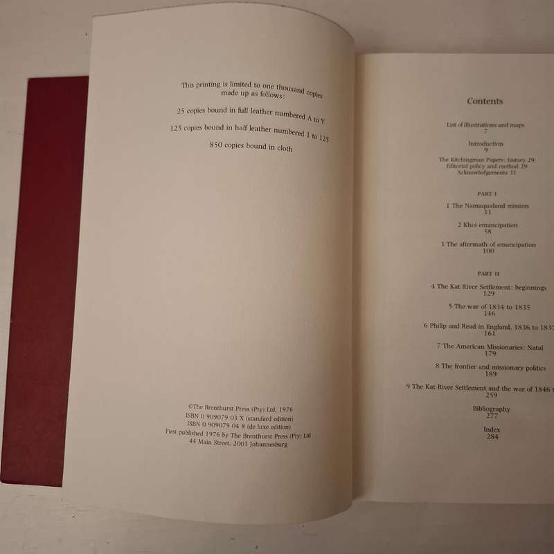 The Kitchingman Papers: Missionary letters and journals, 1817-1848 from the Brenthurst Collection