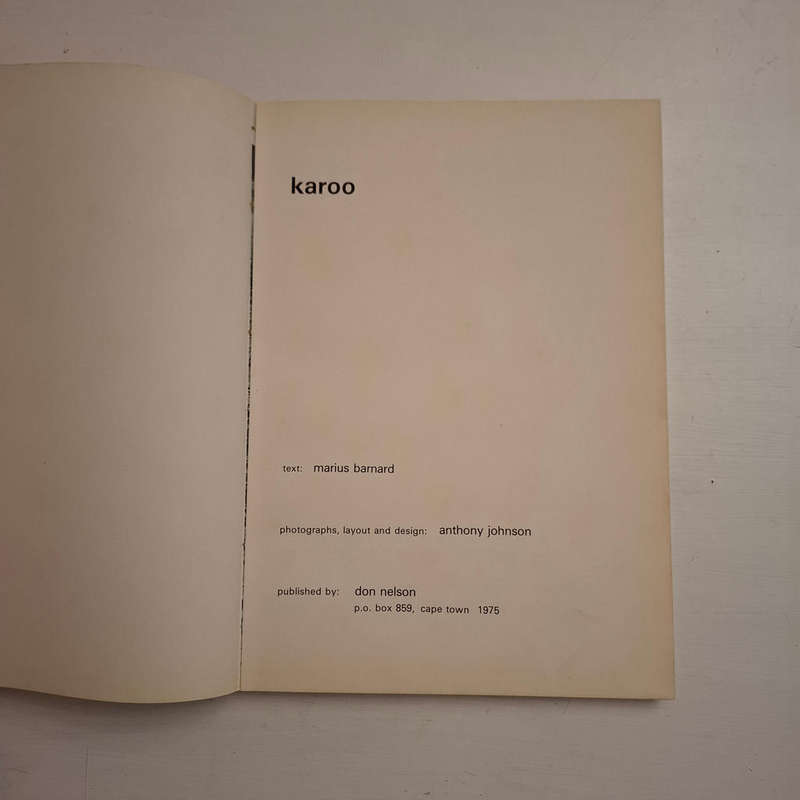 Karoo (Johnson, Anthony , Barnard, Marius)