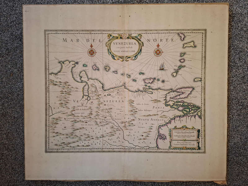 Venezuela cum parte Australi Novae Andalusiae (Johannes Janssonius)