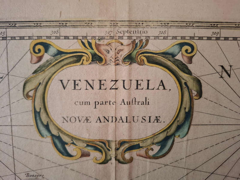 Venezuela cum parte Australi Novae Andalusiae (Johannes Janssonius)