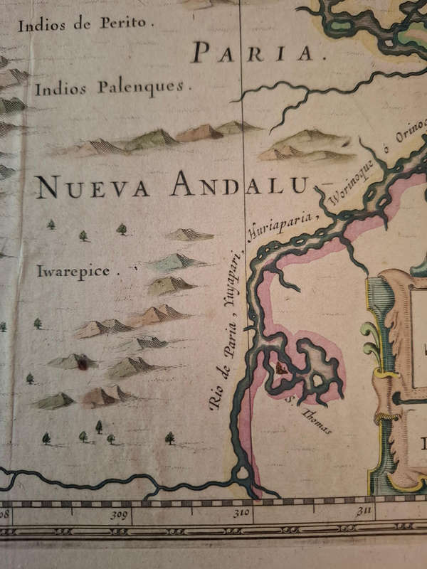 Venezuela cum parte Australi Novae Andalusiae (Johannes Janssonius)
