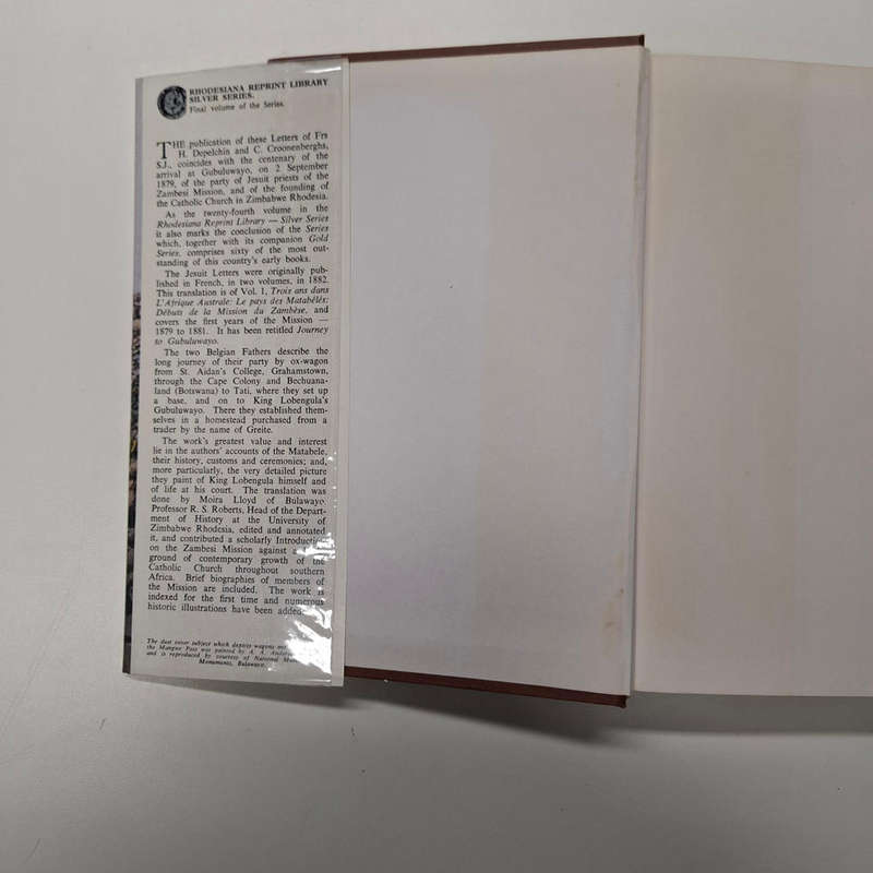 Journey to Gubuluwayo: Letters of Frs H. Depelchin and C. Croonenberghs, S.J. 1879, 1880, 1881 (Rhod