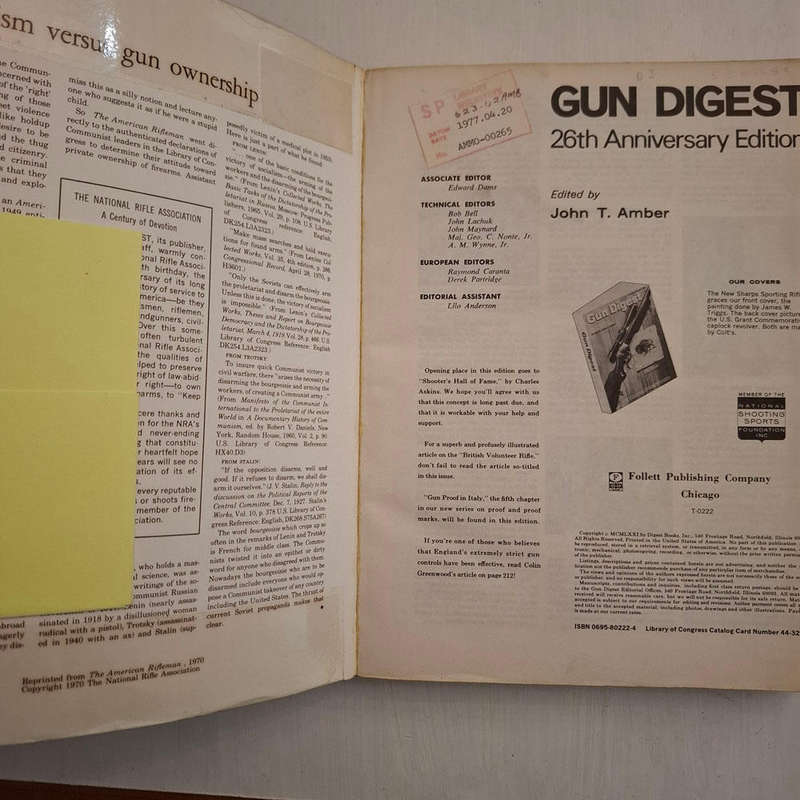 Gun Digest, 26th Anniversary 1972 Deluxe Edition