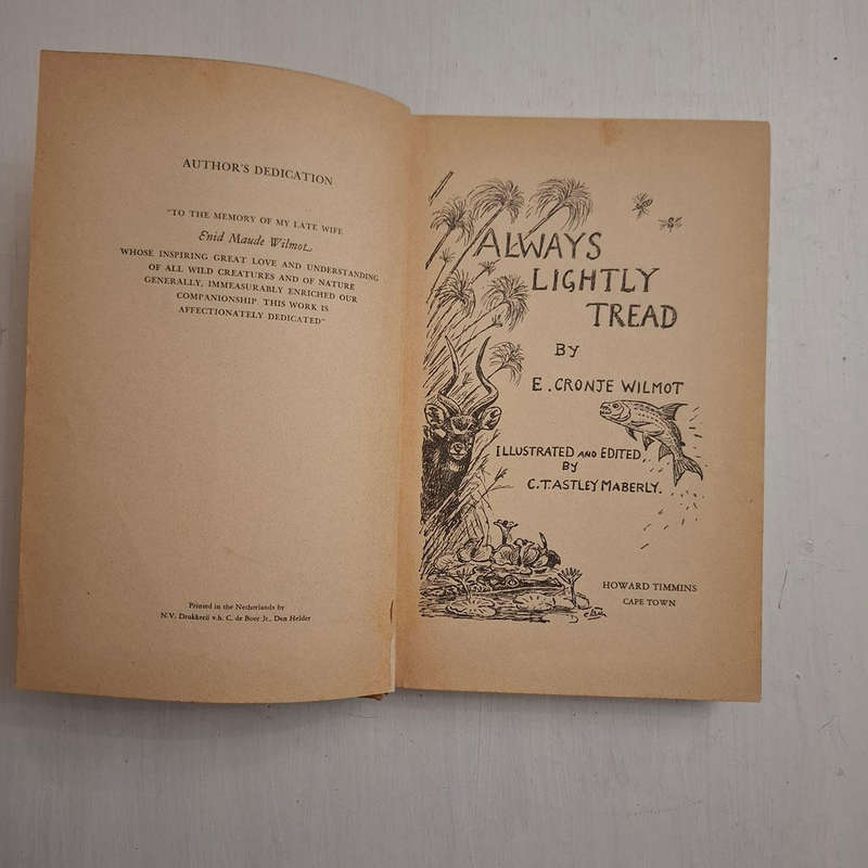 Always Lightly Tread (E. Cronje Wilmot)