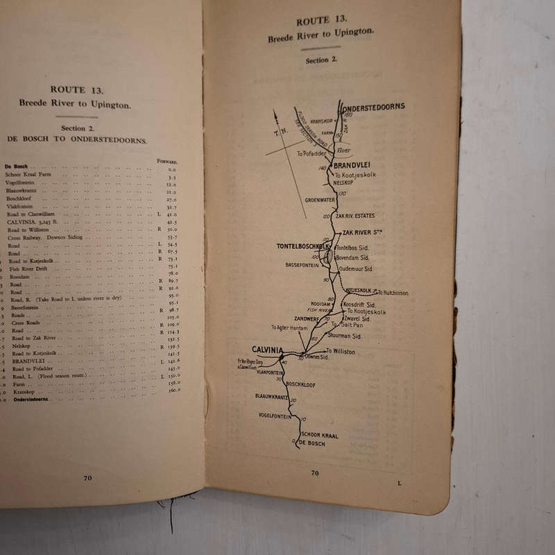 Royal Automobile Club Of South Africa Route Book 1930