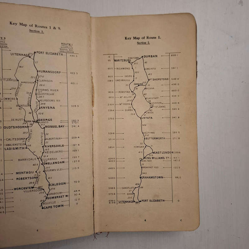 Royal Automobile Club Of South Africa Route Book 1930