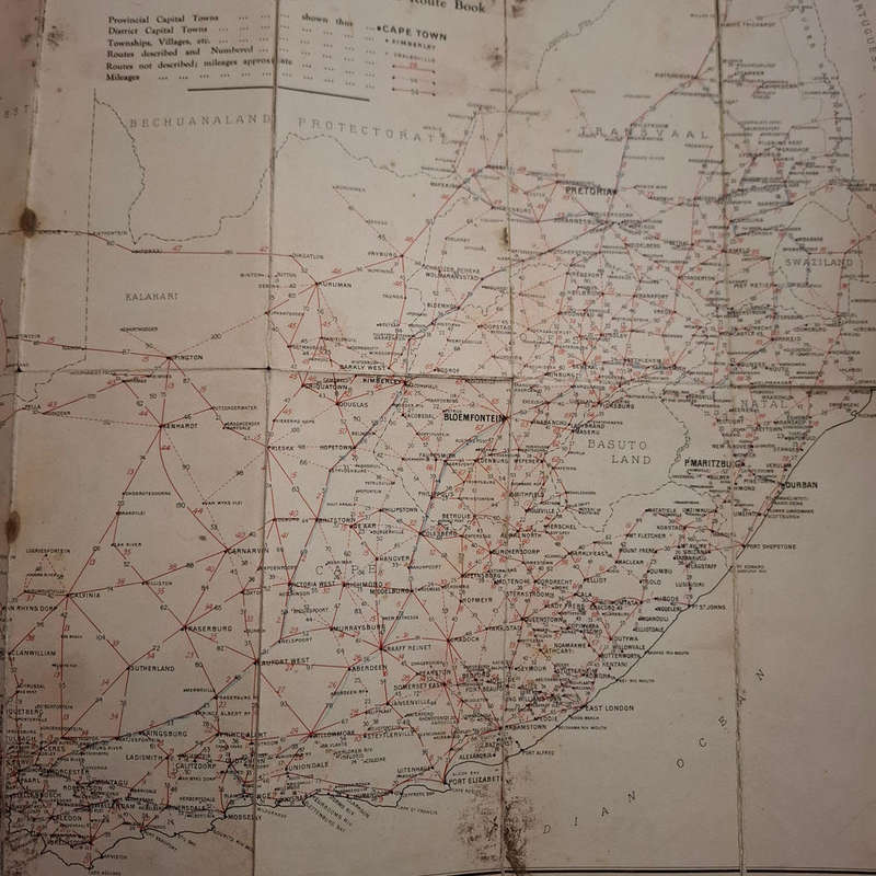 Royal Automobile Club Of South Africa Route Book 1930