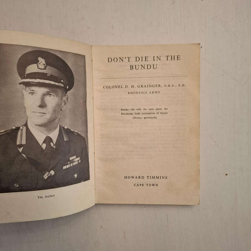 Don't Die in the Bundu (Grainger, D.H. (Col))