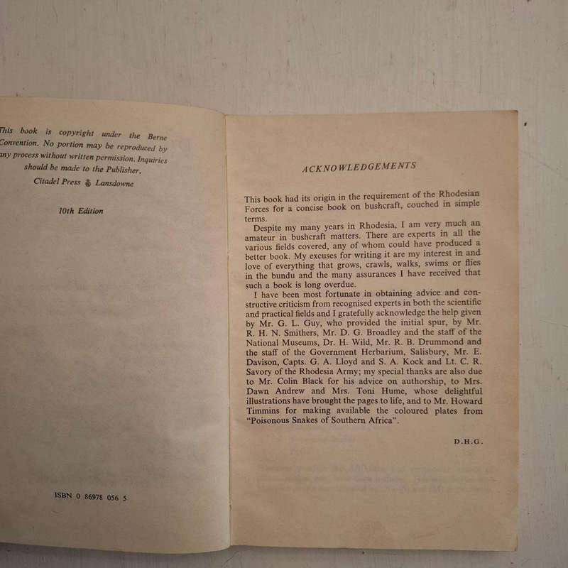 Don't Die in the Bundu (Grainger, D.H. (Col))