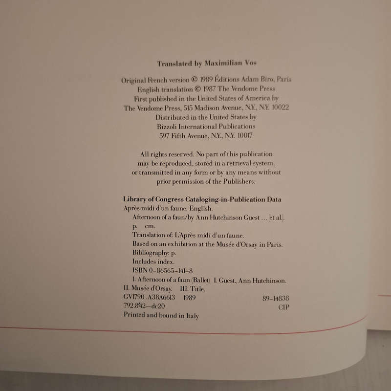 Afternoon of a Faun: Mallarme, Debussy, Nijinsky