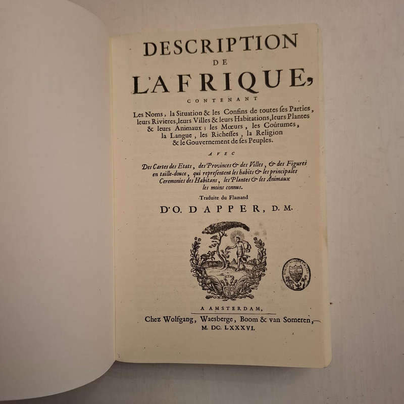 Description de l'Afrique, contenant les noms, la situation & les confins de toutes ses parties, leur
