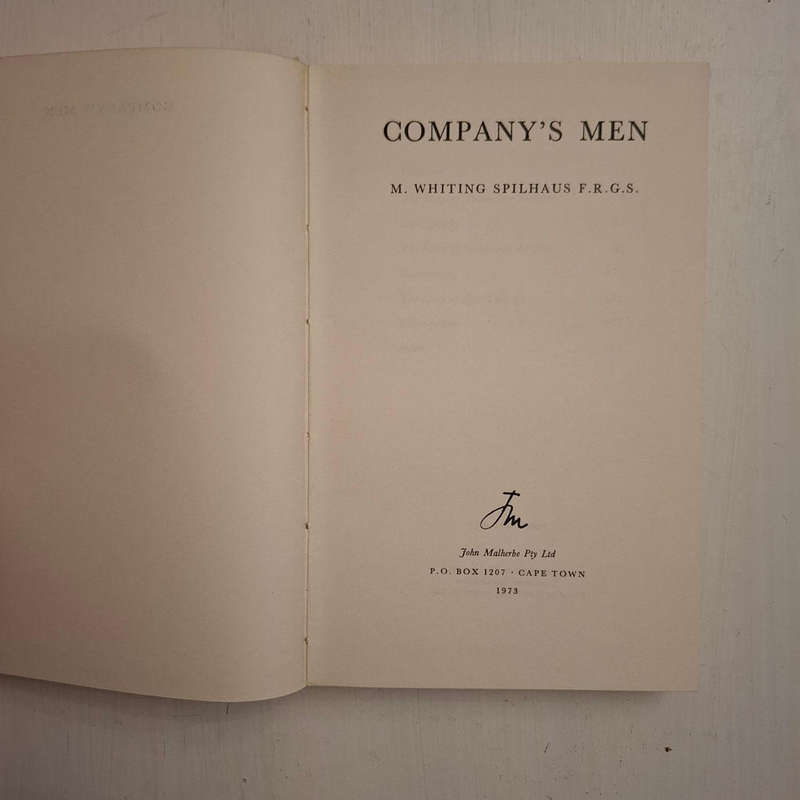 Company's Men (Margeret Whiting Spilhaus)