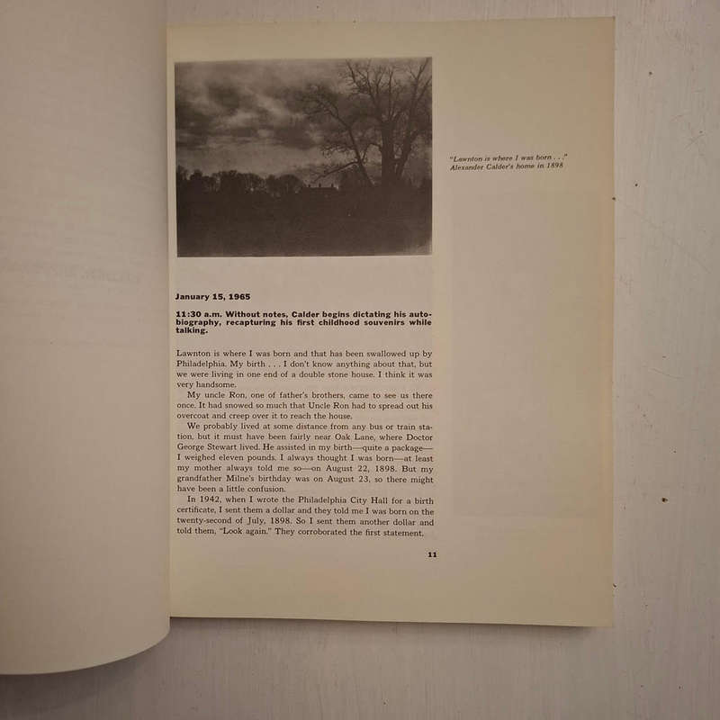 Calder, an Autobiography with Pictures