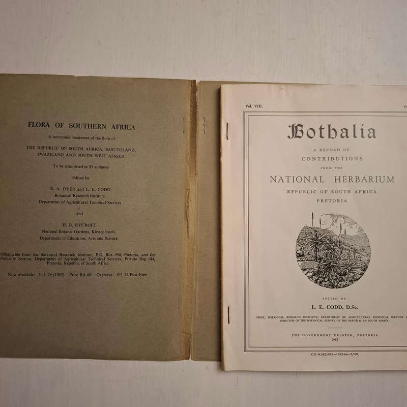 Bothalia: Vol VIII. Part 4. Cycads: A Record of Contributions from the National Herbarium