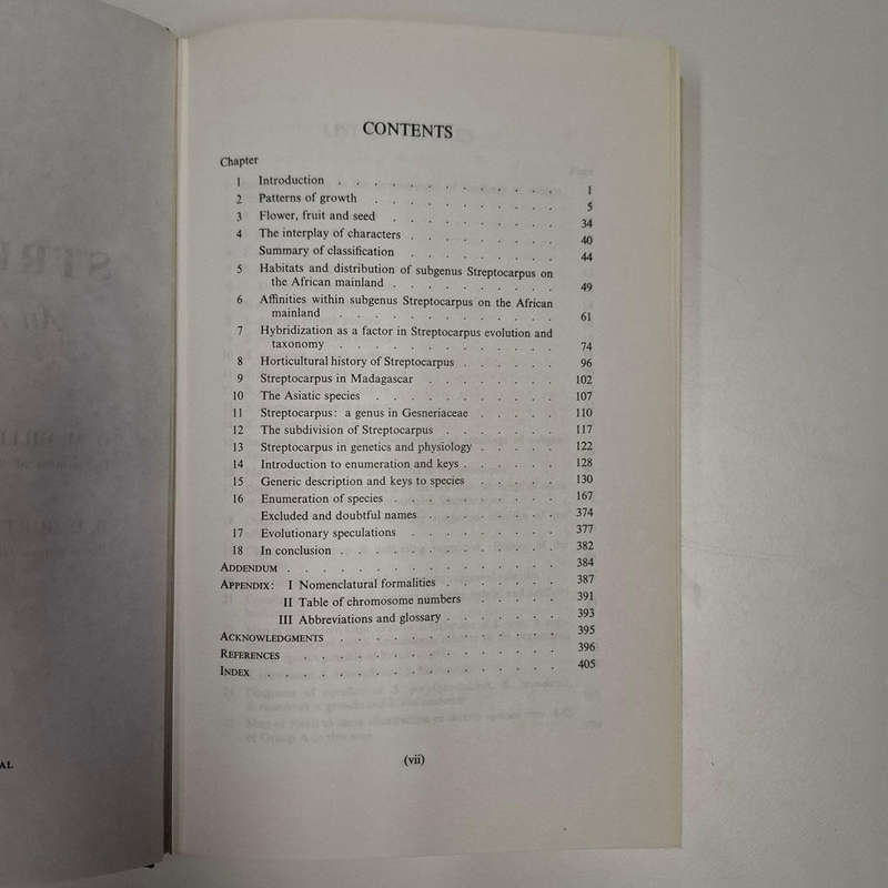 Streptocarpus: An African Plant Study (Hilliard, O. M., Burtt, B. L.)