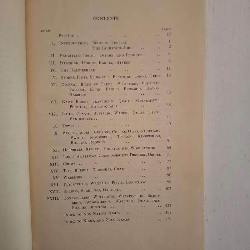 Bird-Lore of the Eastern Cape Province (Rev. Robert Godfrey) Bantu Studies, Monograph Series, No. 2