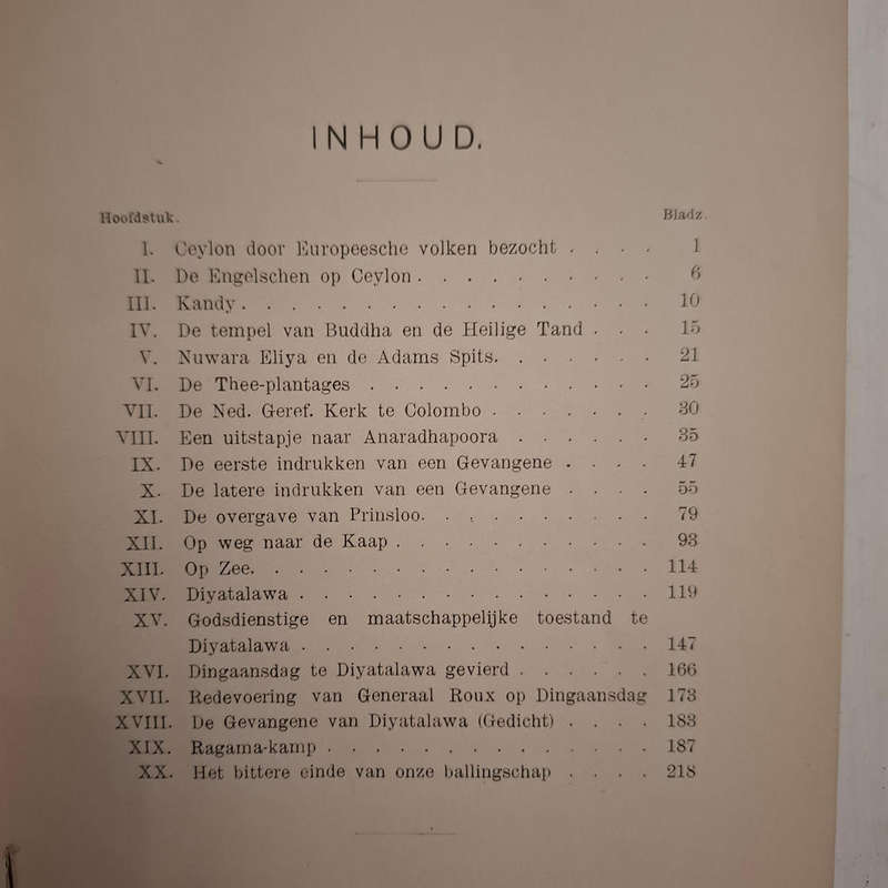 Ceylon en de Bannelingen (J N Brink)
